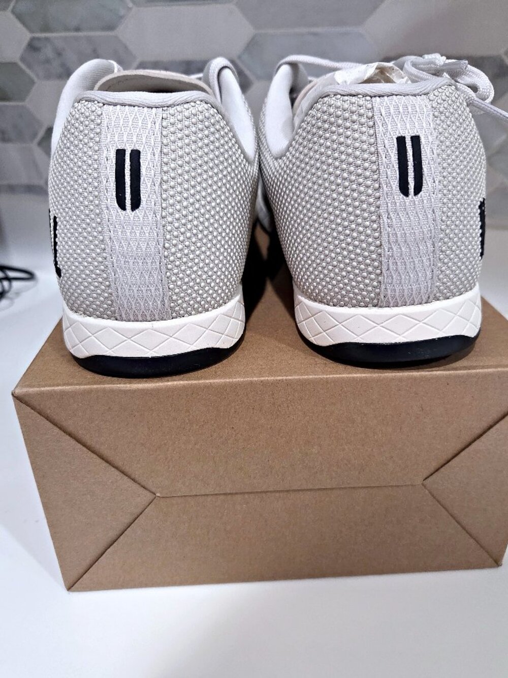 NOBULL Outwork Light Grey Classic White Jet Black Men's 12 Training Shoes